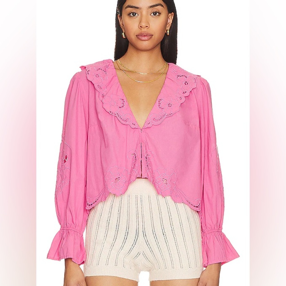 Free People Maisie Cutwork Top